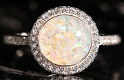 cremation ring bedazzled circle ring